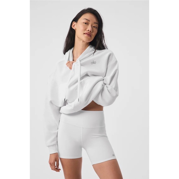 Alo Yoga Accolade Hoodie White XS - Picture 2 of 14